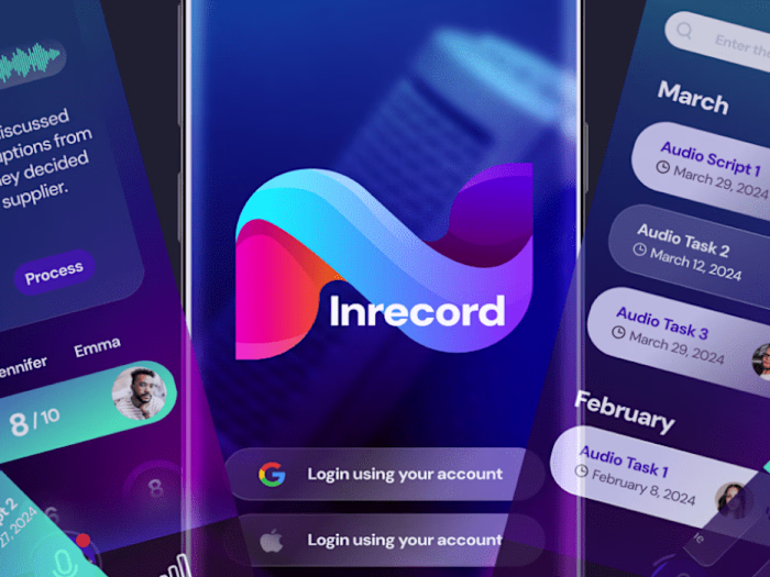 INRECORD | UI / UX DESIGN