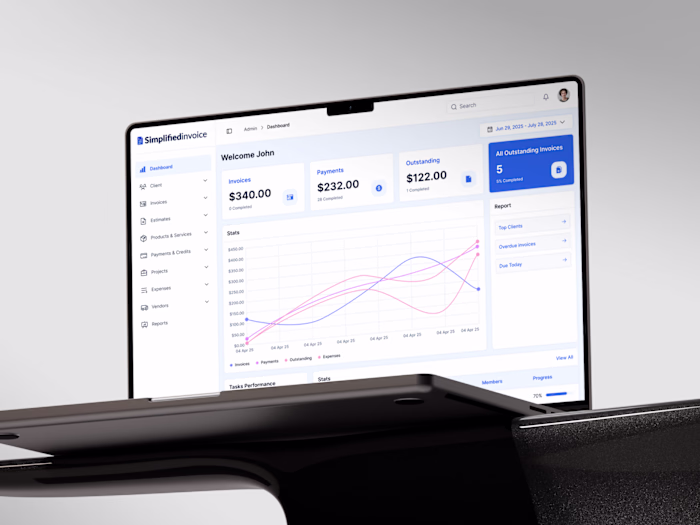 SaaS Invoicing Dashboard Redesign