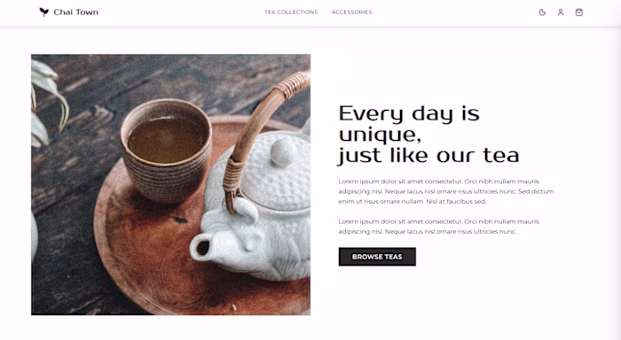 Premium E-commerce Tea Store