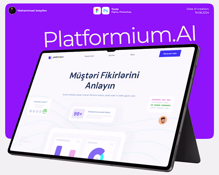 Platformium.AI – UI/UX Design for AI Platform