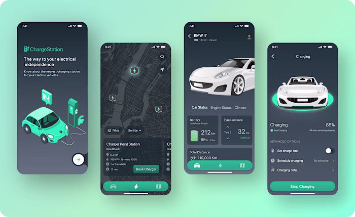 EV Charging Station App :: Behance