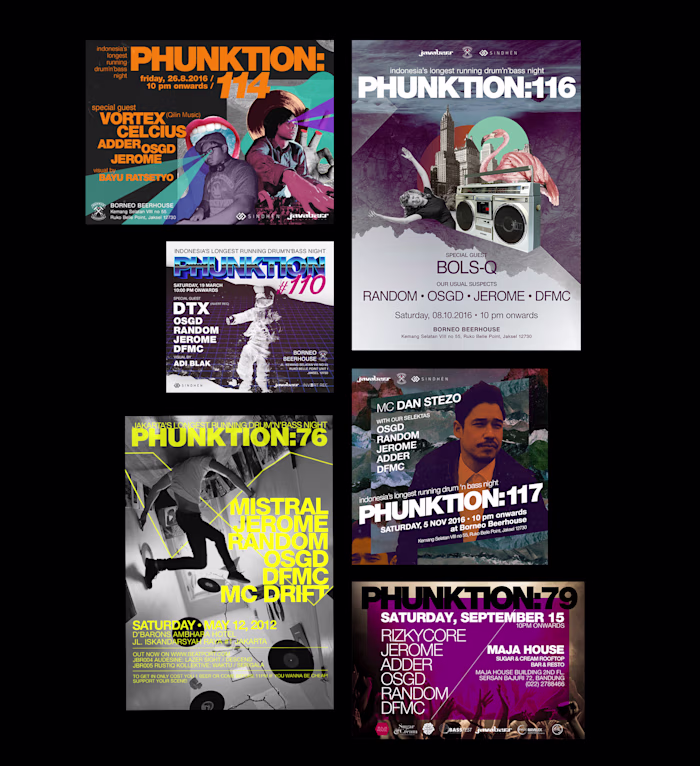 PHUNKTION Flyers