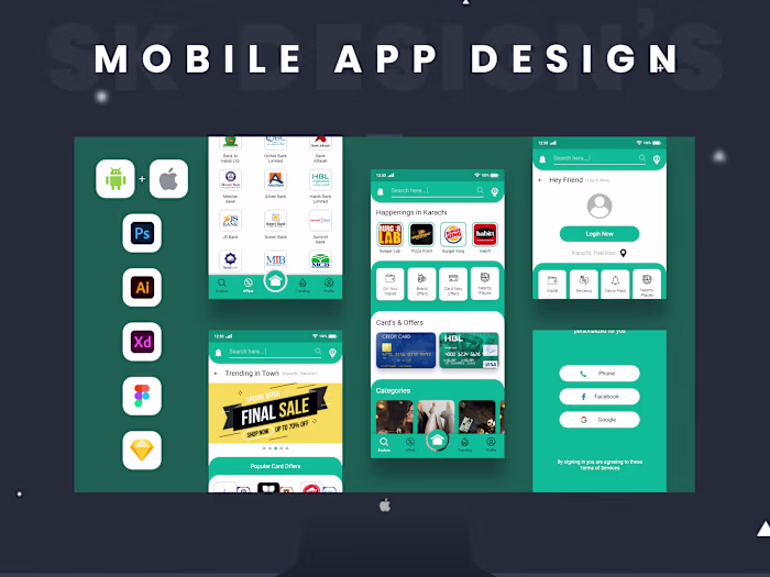HBL Bank Discounts & Offers App Design