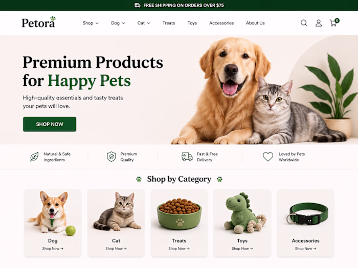 A Shopify ecommerce redesign focused