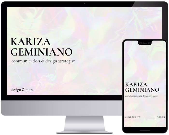 Kariza Geminiano personal website