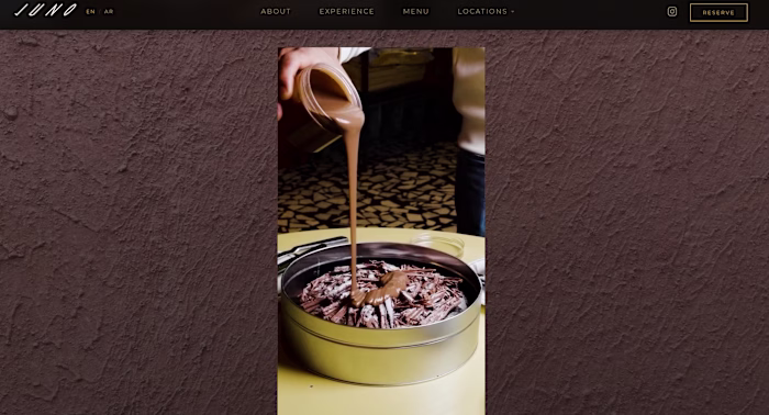 Juno: Premium Fine Dining Website