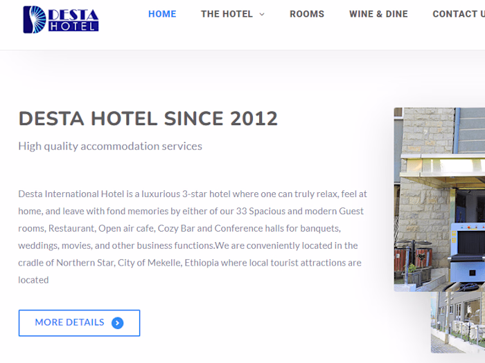 Online hotel reservation system