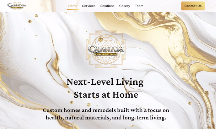 A Web Design build for