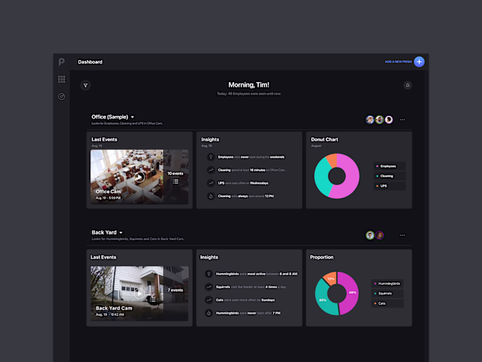 Prism — Computer Vision Dashboard (AI)