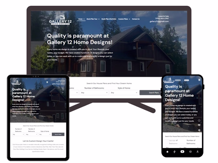 Gallery 12 Designs: WordPress Site for Interior Studio