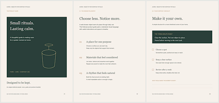 Premium product e-book — fictional design demo