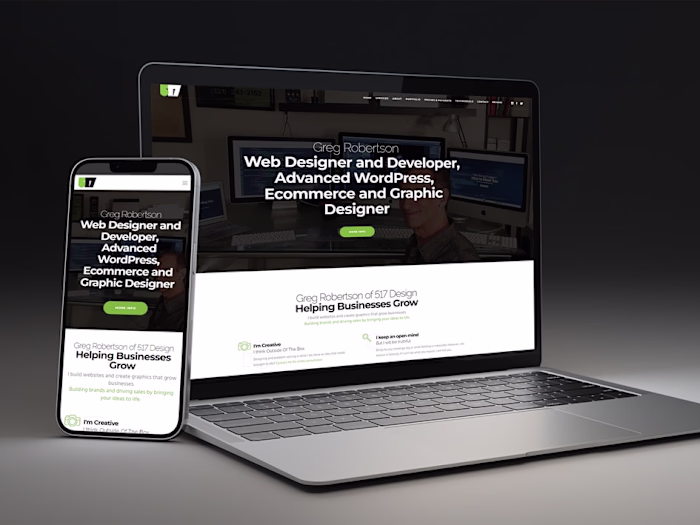 517 DESIGN | 2023 | Non-CMS, Hand-coded, CSS3, HTML5, PHP, & JS