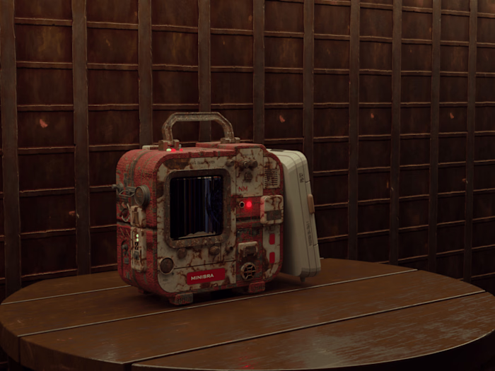 Retrofuturistic radiation dosimeter
