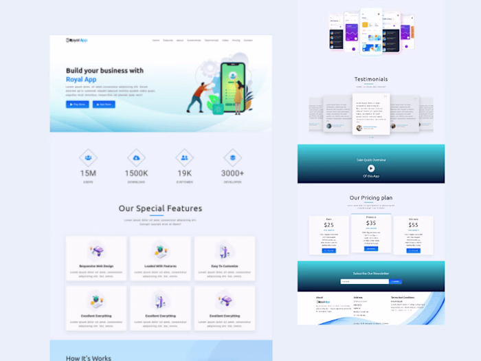 App Landing Page Template 