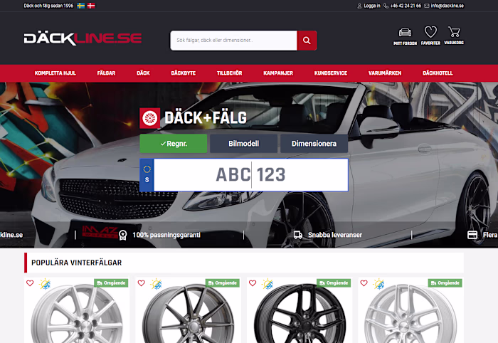 Laravel Powered E-Commerce Platform for dackline.se