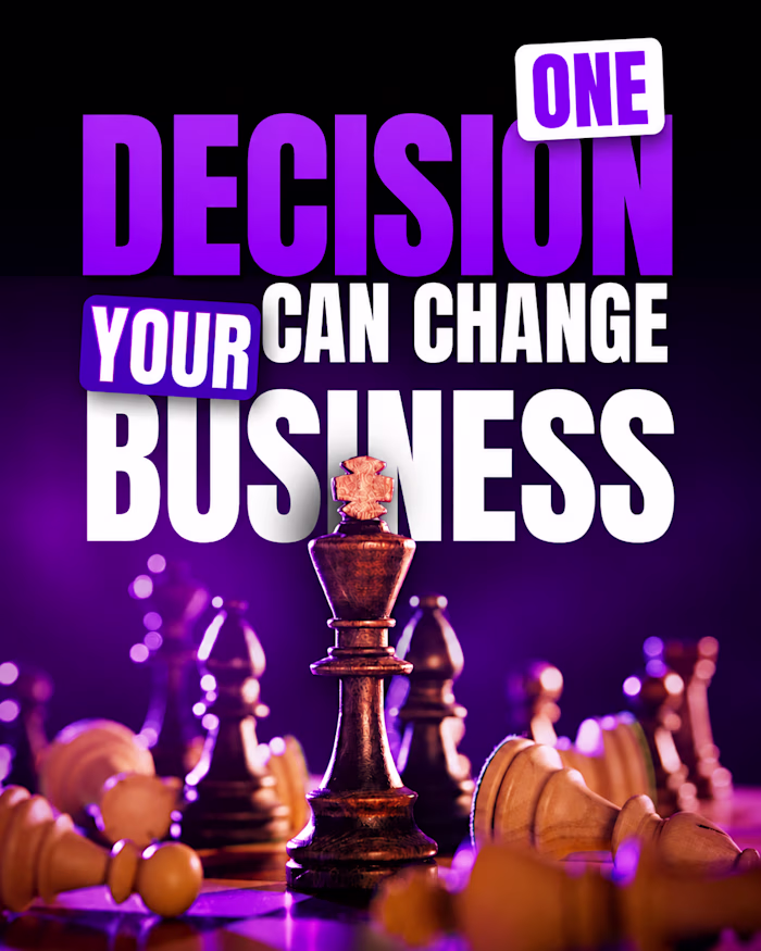 A bold, motivational business post