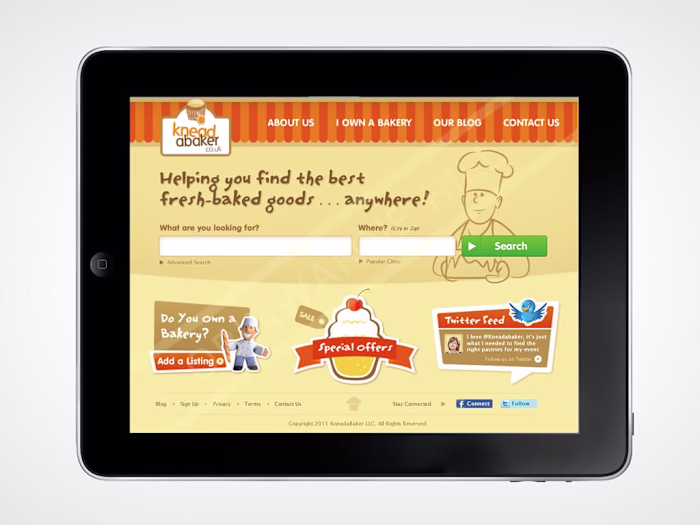 UI Design for Bakery