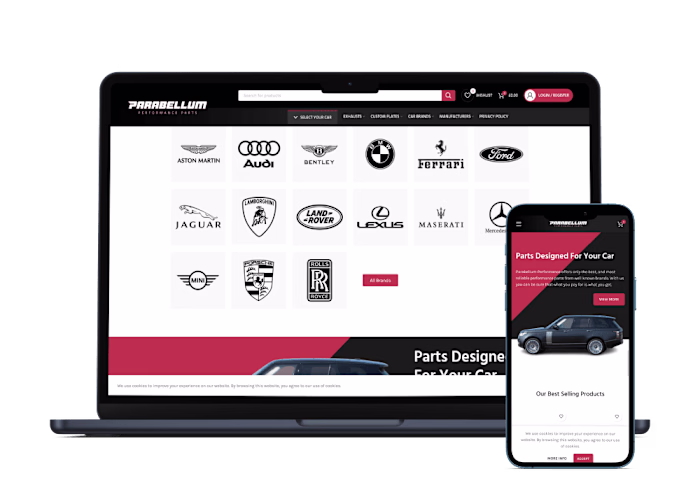 Design and development of automotive parts e-commerce store