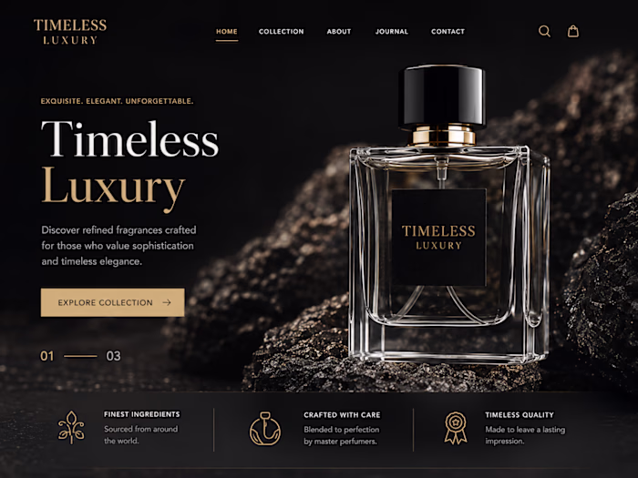 Elegant Luxury Website Design with Figma for Global Clients