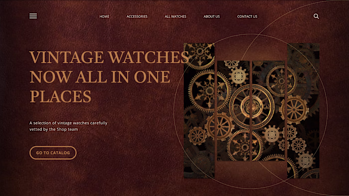 Start landing of vintage watches