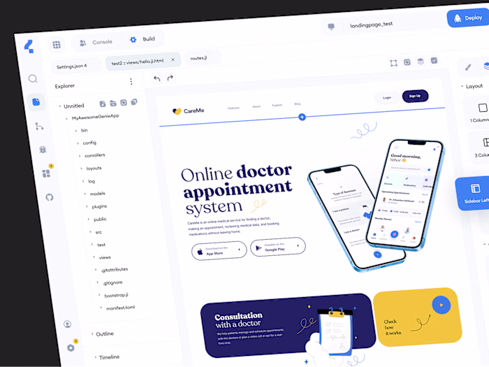No-Code Web Builder Development