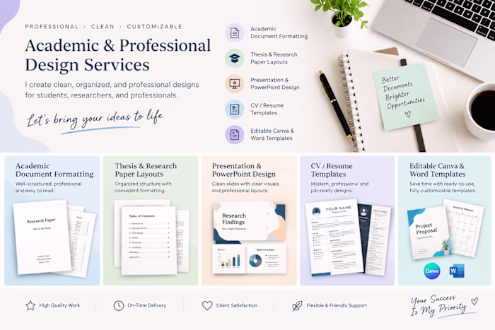 Creating clean, professional designs for