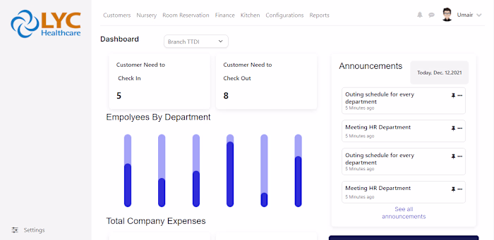 LYC - Hospital Managment System