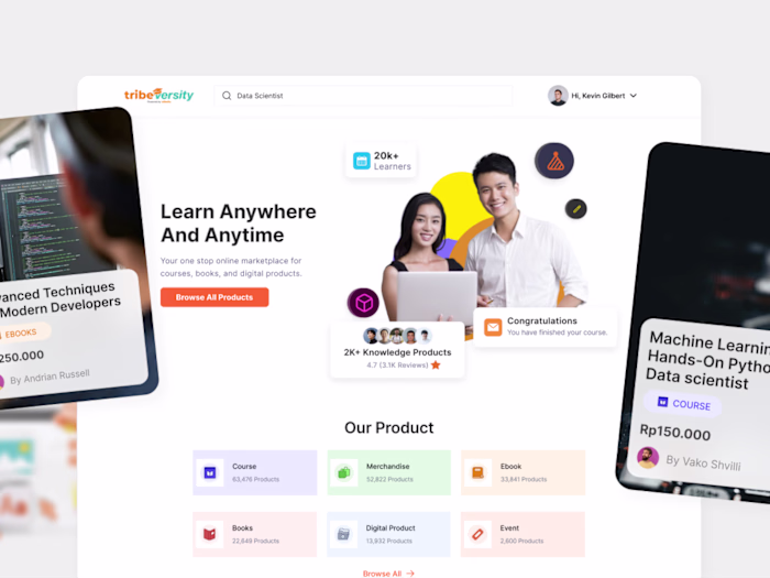 Tribeversity E-learning Platform Redesign