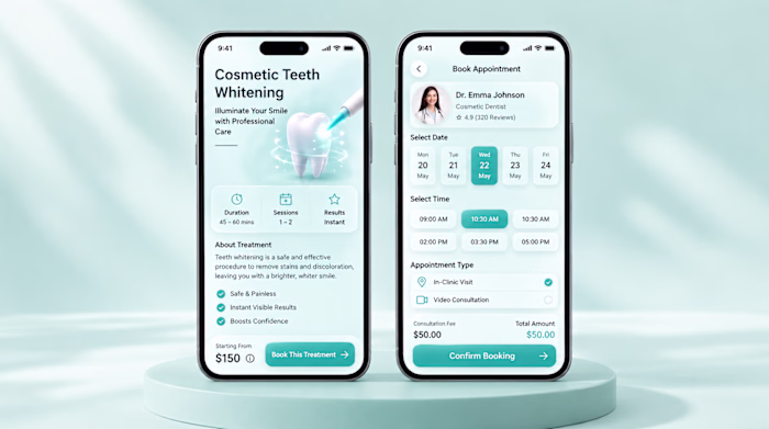 SmileCare — Dental Care Mobile App Design & Development