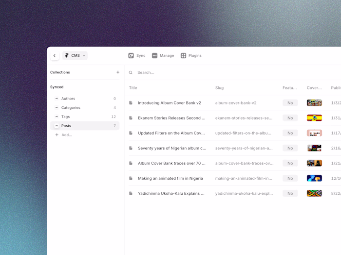 super simple headless cms