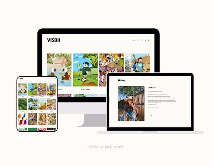 Creative Portfolio Website Design on Squarespace