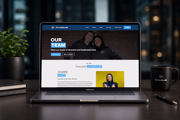 Nonprofit Team Page Design &