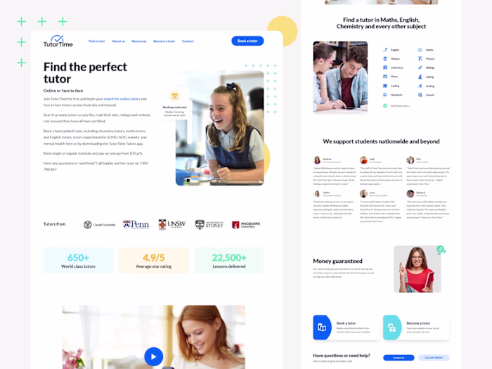 Tutoring Marketplace with Student, Tutor and Admin Workflows