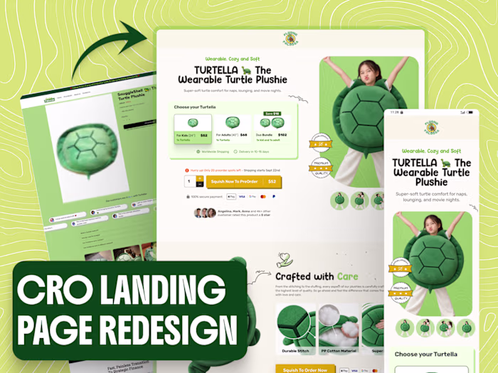 E-commerce Landing Page Redesign & CRO