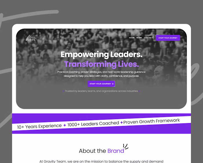 landing page ui