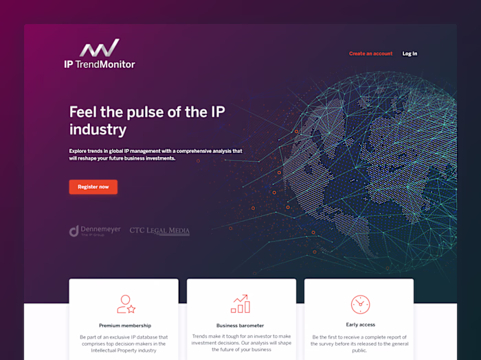 IP Trend Monitor Microsite Development