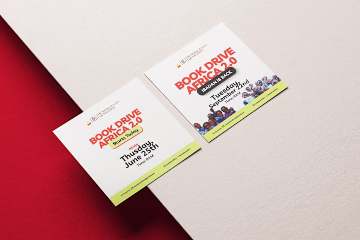 I designed the event flyers