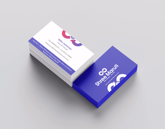 Business Card Design for Shree Maruti Courier