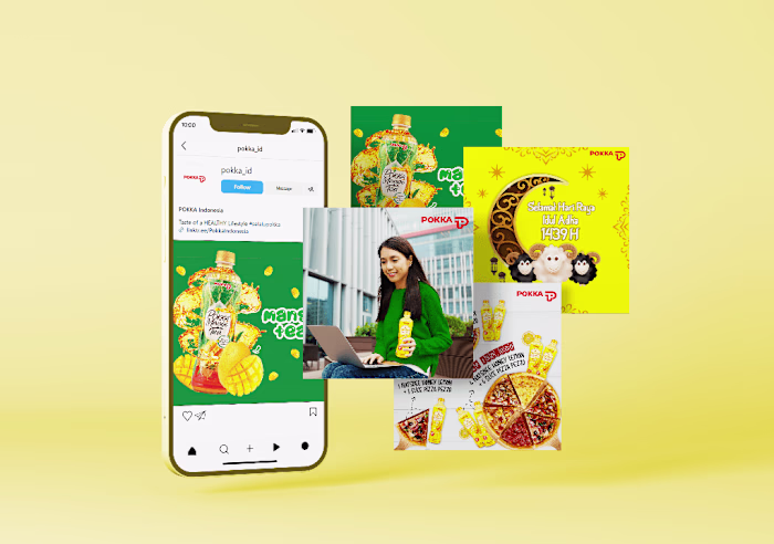 Social Media Design | Brand : Pokka, Indonesia