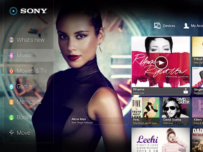 Lead UI/UX Designer for SONY Key Applications