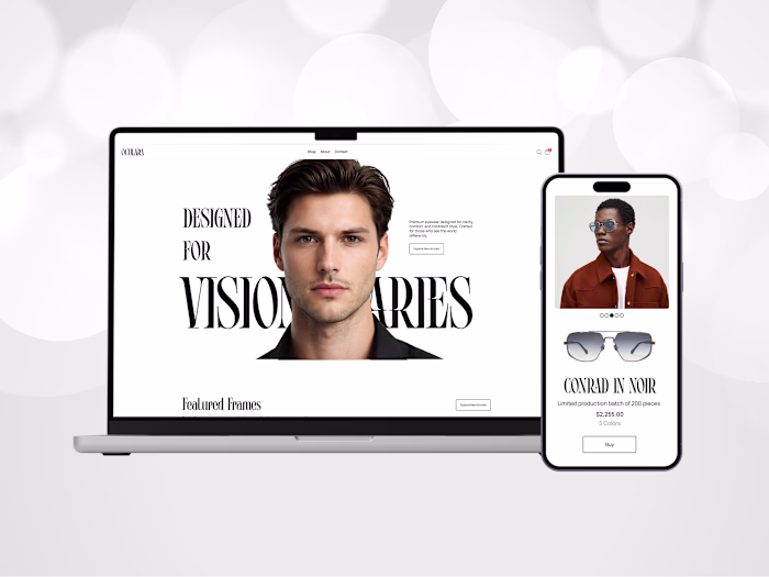 Designed this landing page on