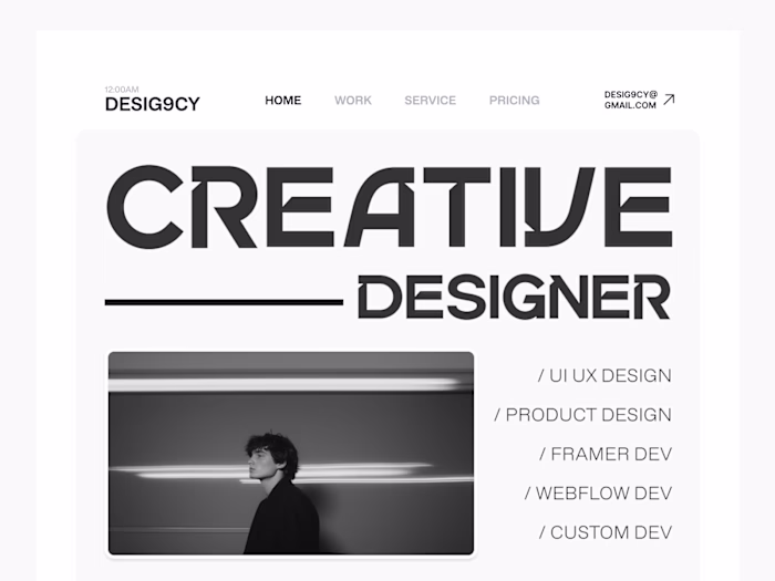 Working On a Portfolio Website Here is The HERO SECTION 🎉