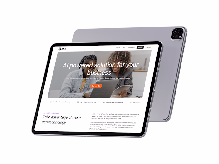 Atom - Startup/SaaS Framer template