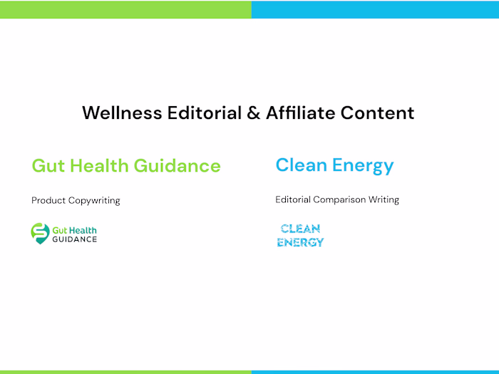 Wellness Editorial & Affiliate Content Writing