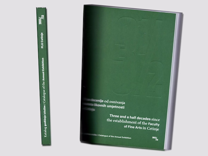 Exhibition catalogue design for the Faculty of Fine Arts