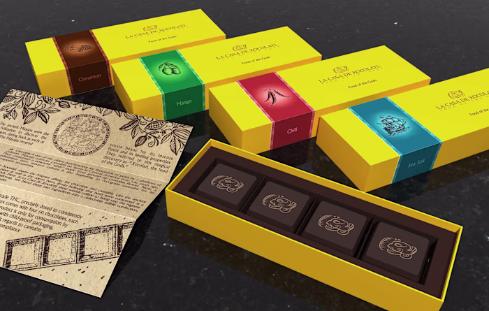 La Casa De Xocolatl Packaging Design