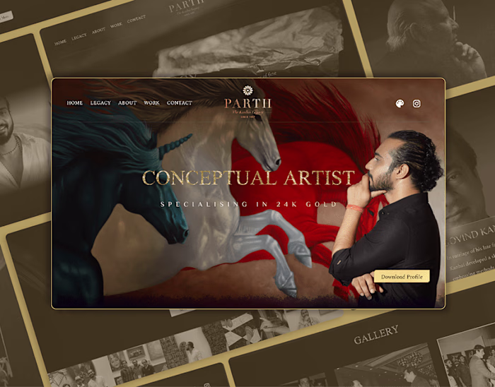 Parth Kanhai : Artist Website on Behance