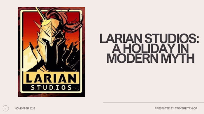 Larian Studios Holiday Campaign Pitch Deck