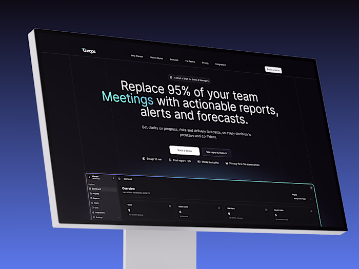 Klarops Framer Website Build