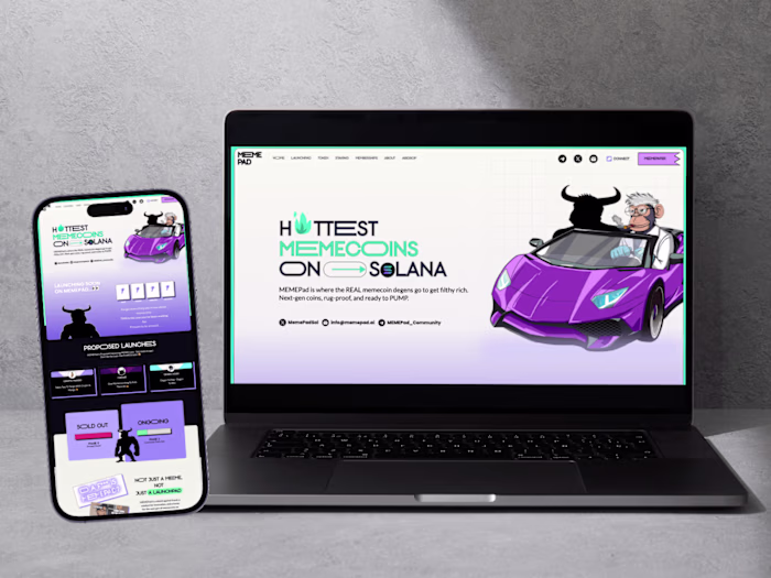 Website and Platform Development for a Web3 Startup